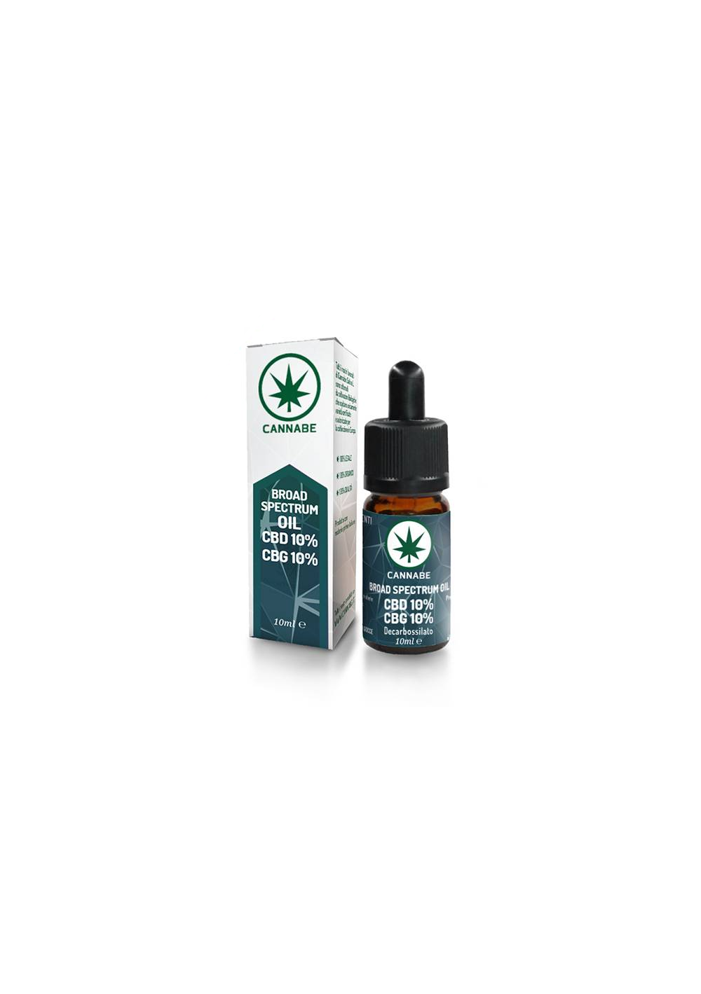 Olio CBD & CBG Broad Spectrum 10% + 10% - Olio sublinguale in gocce - 10ml