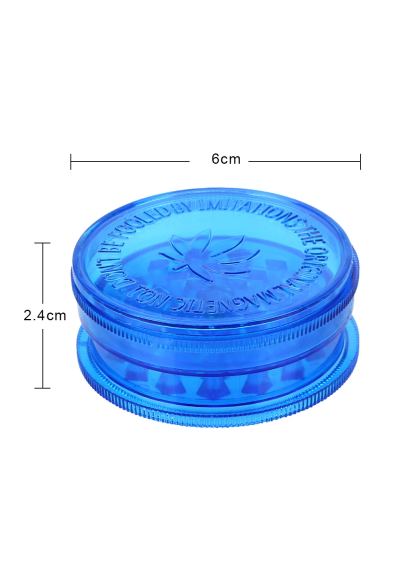 Plastic Tobacco Grinder 60mm - 3 pieces