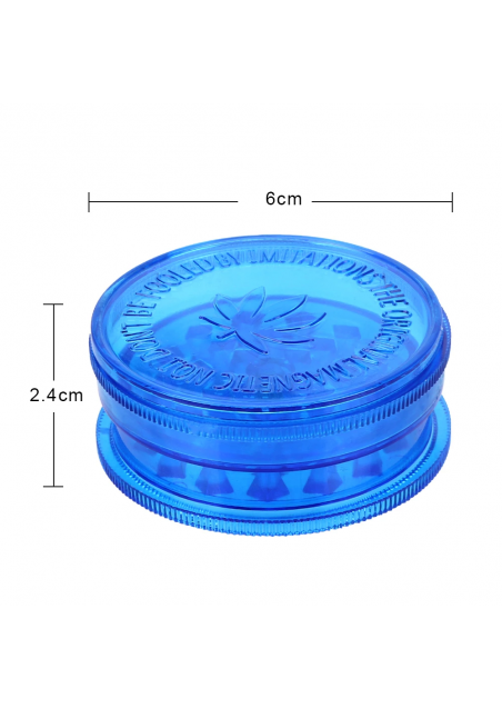 Plastic Tobacco Grinder 60mm - 3 pieces