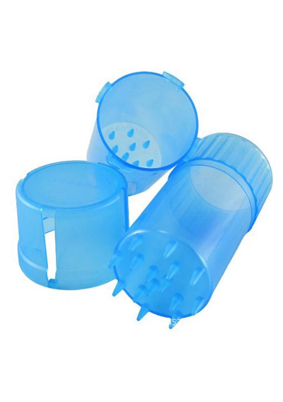 Grinder Trita Tabacco a Tubo, Cilindrico in plastica - 3 parti