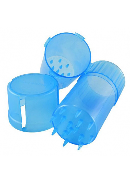 Grinder Trita Tabacco a Tubo, Cilindrico in plastica - 3 parti