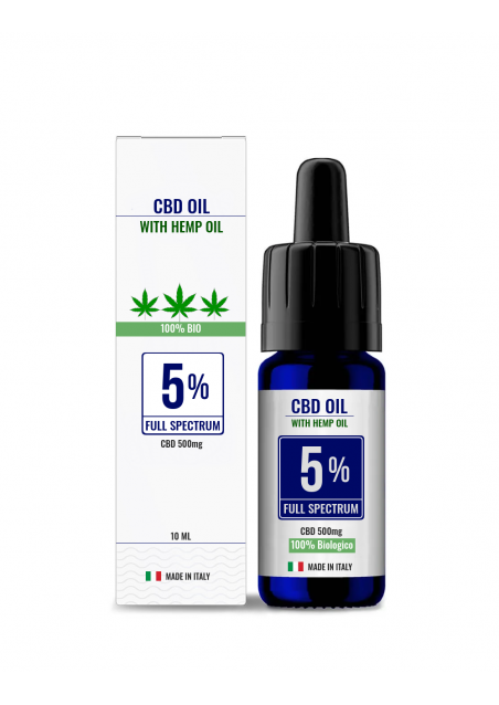 CBD oil HEMP 5% Full Spectrum - CBD Concentrato in gocce - 10ml