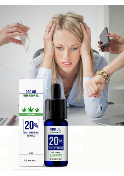 CBD oil HEMP 20% Full Spectrum - CBD Drops - 10ml