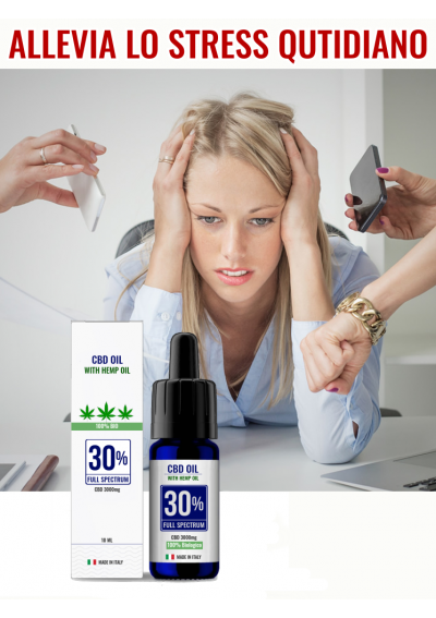 CBD oil Hemp 30% Full Spectrum - CBD Concentrato in gocce - 10ml