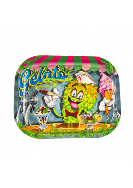 Vassoietto in Metallo Piccolo - Design Gelato, cm 14×18×2 - Black Sheep