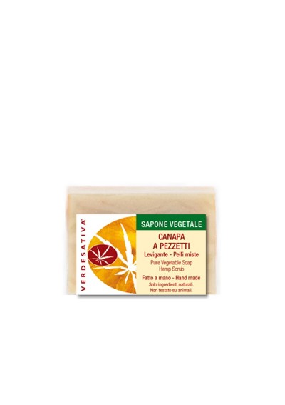 Sapone Canapa a pezzetti - levigante - Verdesativa Bagno Doccia