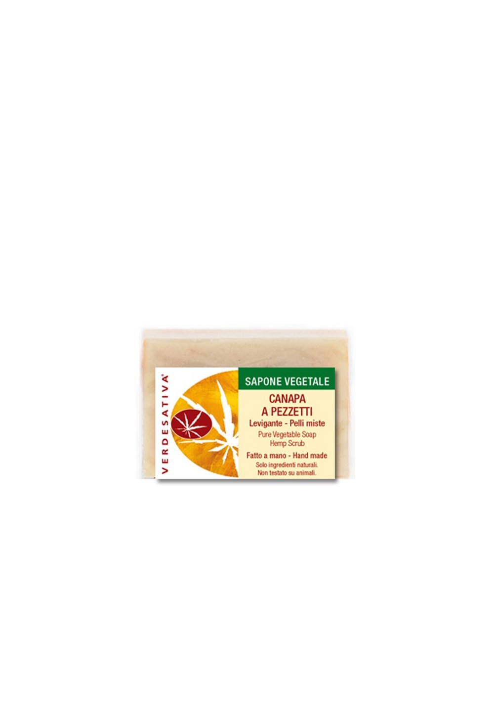 Sapone Canapa a pezzetti - levigante - Verdesativa Bagno Doccia