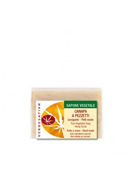 Sapone Canapa a pezzetti - levigante - Verdesativa Bagno Doccia