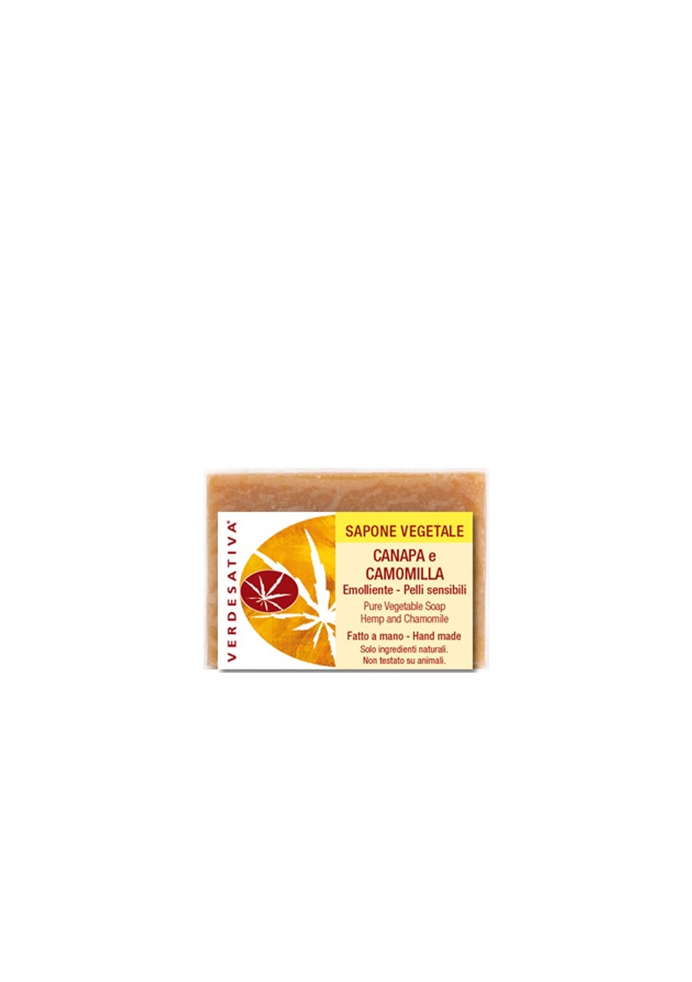 Sapone Canapa e Camomilla - delicato per pelli sensibili - Verdesativa Bagno Doccia