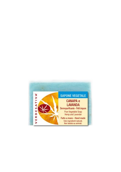 Sapone Canapa e Lavanda - delicato - Verdesativa Bagno Doccia