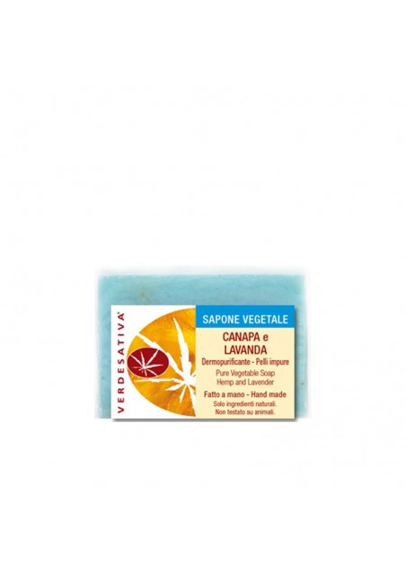 Sapone Canapa e Lavanda - delicato - Verdesativa Bagno Doccia
