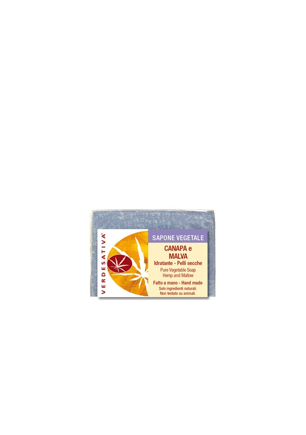 Sapone Canapa e Malva - delicato per pelli sensibili - Verdesativa Bagno Doccia