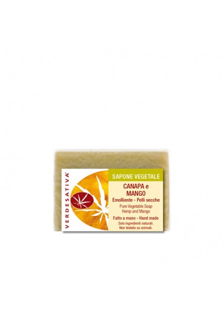 Sapone Canapa e Mango - idratante ed emoliente - Verdesativa Bagno Doccia