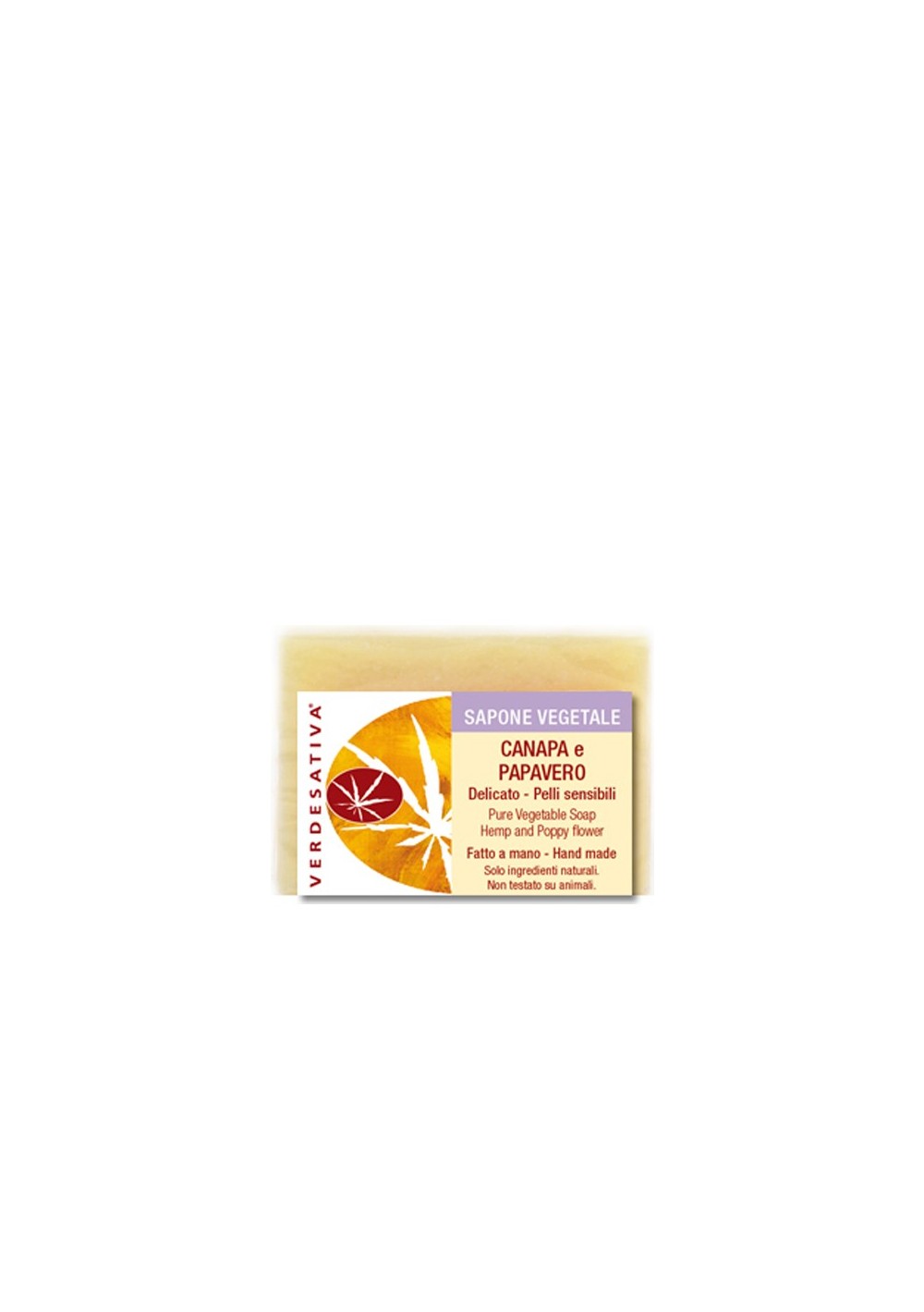 Sapone Canapa e Papavero - delicato - Verdesativa Bagno Doccia