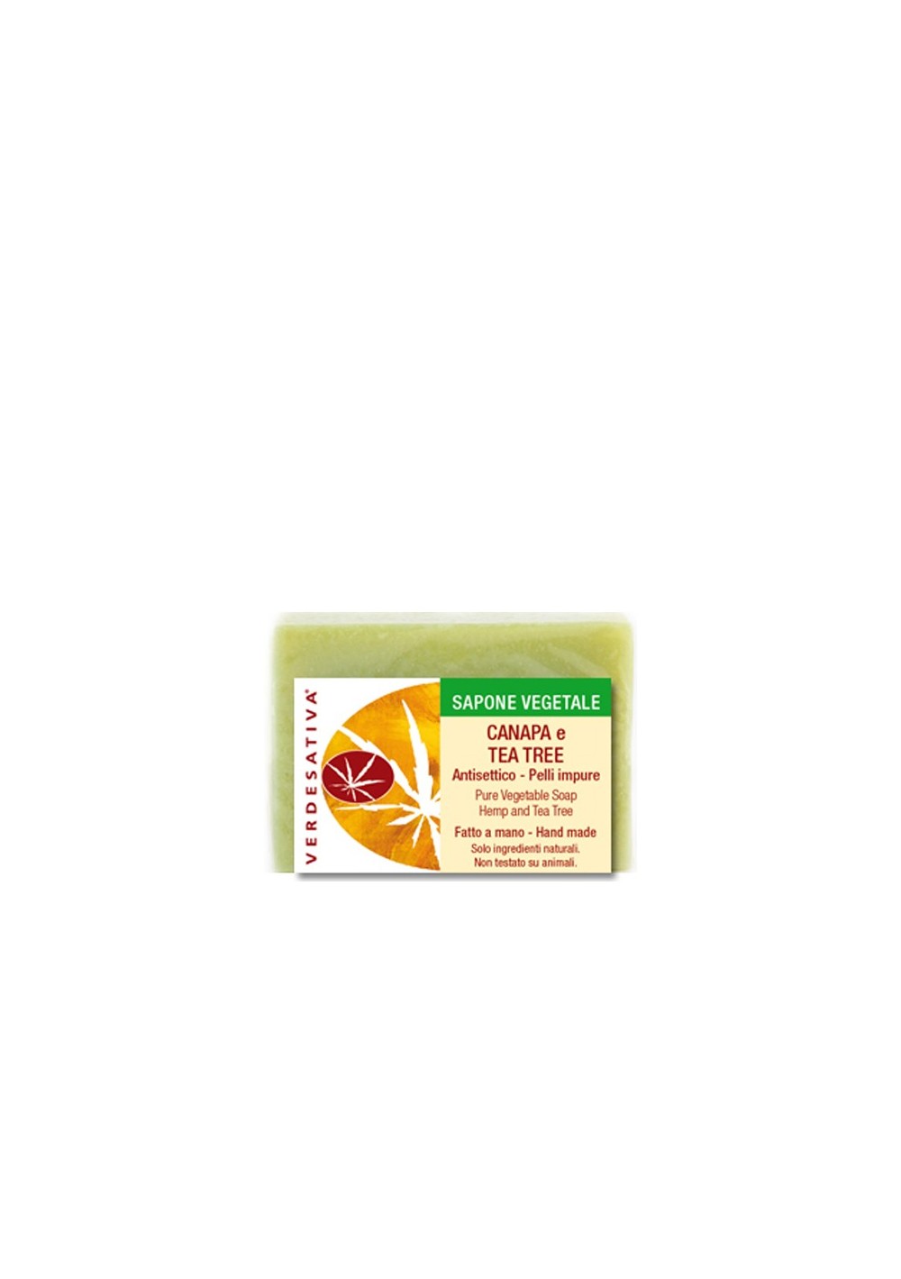 Sapone Canapa e Tea Tree - pelli miste o impure - Verdesativa Bagno Doccia