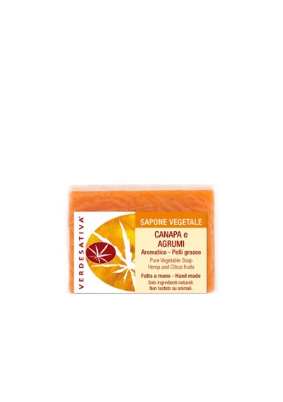 Sapone Canapa ed Agrumi - aromatico - Verdesativa Bagno Doccia