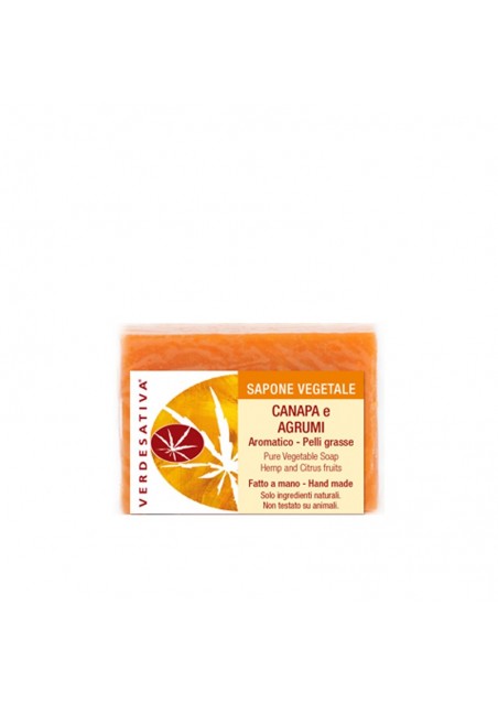 Sapone Canapa ed Agrumi - aromatico - Verdesativa Bagno Doccia