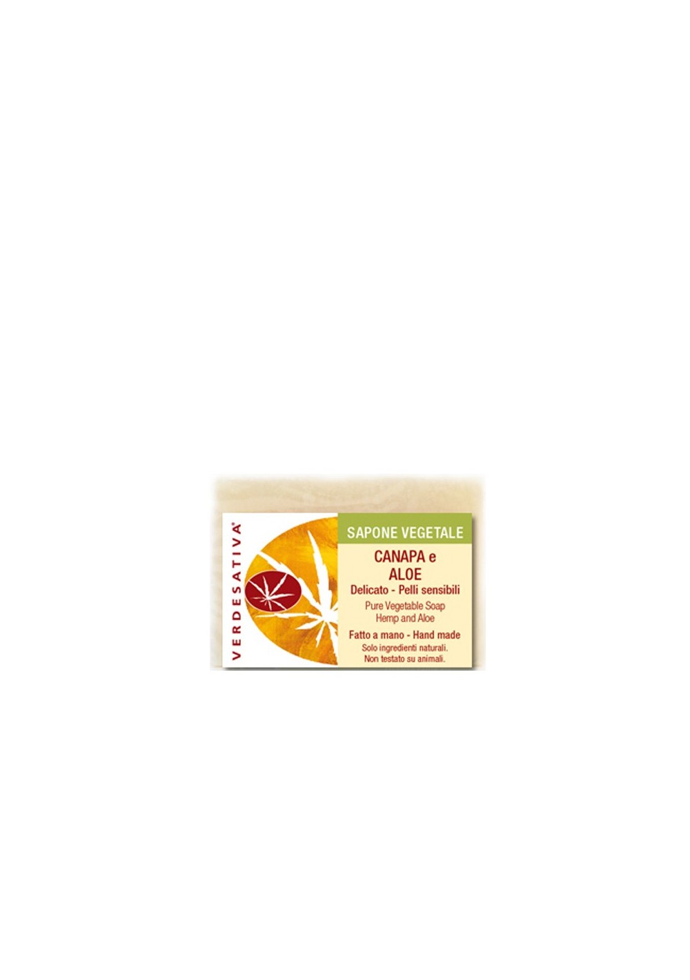 Sapone Canapa ed Aloe - delicato per pelli sensibili - Verdesativa Bagno Doccia