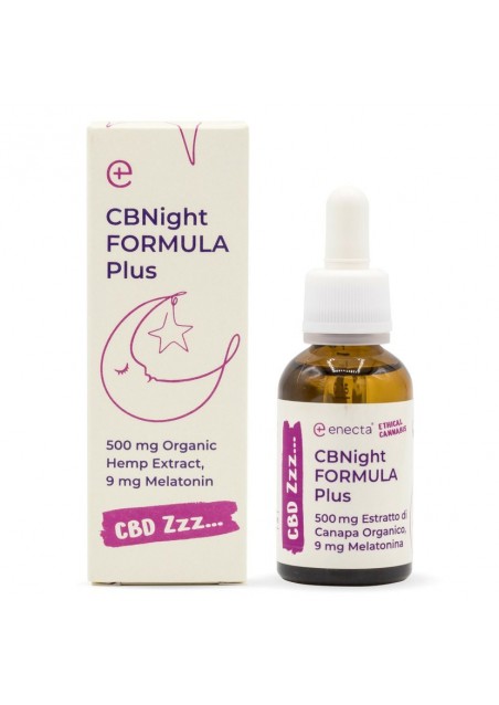 Enecta CBNight Formula Plus 250mg CBN + 250mg CBD + 9mg Melatonina (30ml)
