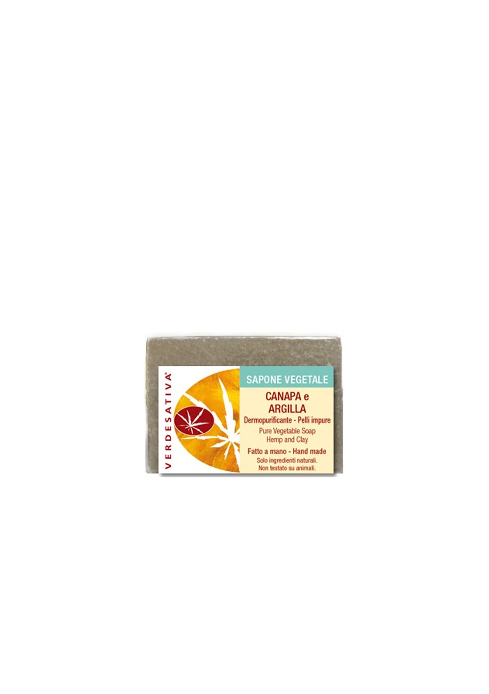 Sapone Canapa ed Argilla - dermopurificante - Verdesativa Bagno Doccia