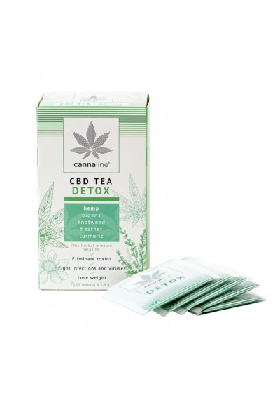 CBD Tea DETOX - con Estratti di Canapa - 25 Bags, 30 gr