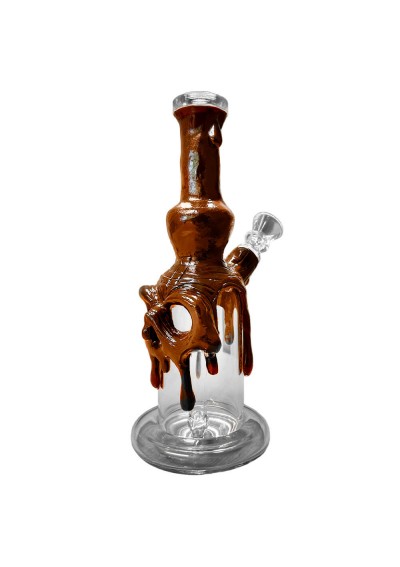 copy of Bong in vetro Fatto a Mano - Teschio Marrone in argilla, 22cm