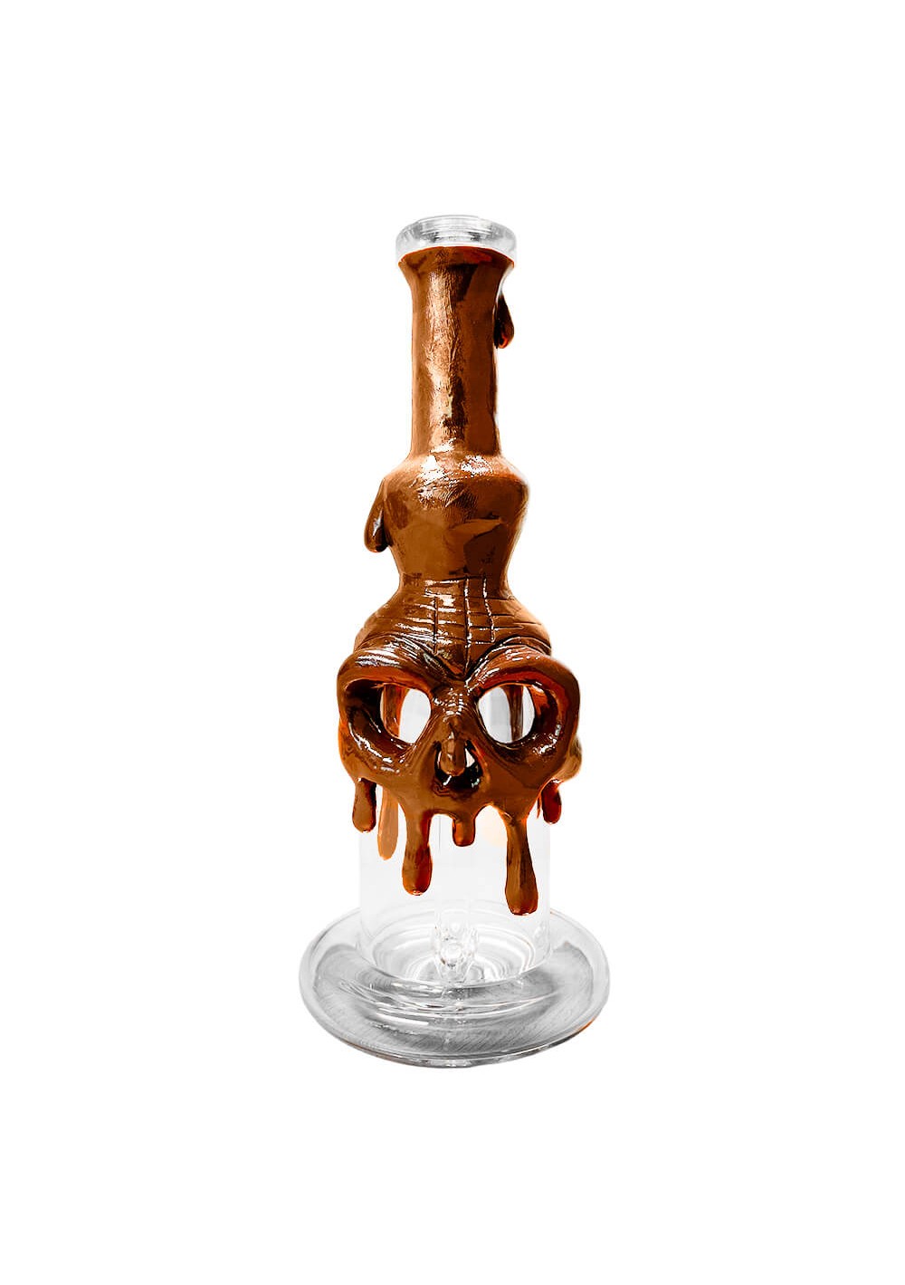 copy of Bong in vetro Fatto a Mano - Teschio Marrone in argilla, 22cm
