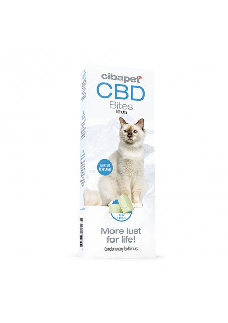 Cat Bites - Natural Calming formula with 175 mg di CBD, 40 pieces - Cibdol