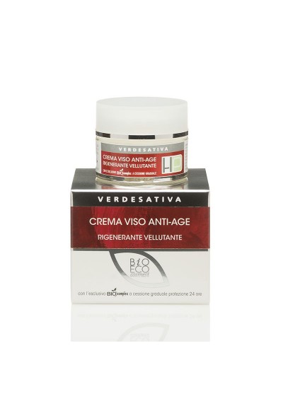 Crema Viso Anti-Age Rigenerante Vellutante BIOCOMPLEX ml 30 - Verdesativa Linea Viso e Bio Cosmesi