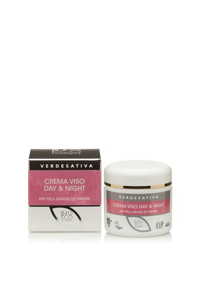 Crema Viso Day & Night Bioattiva ml 50 - Verdesativa Linea Viso e Bio Cosmesi