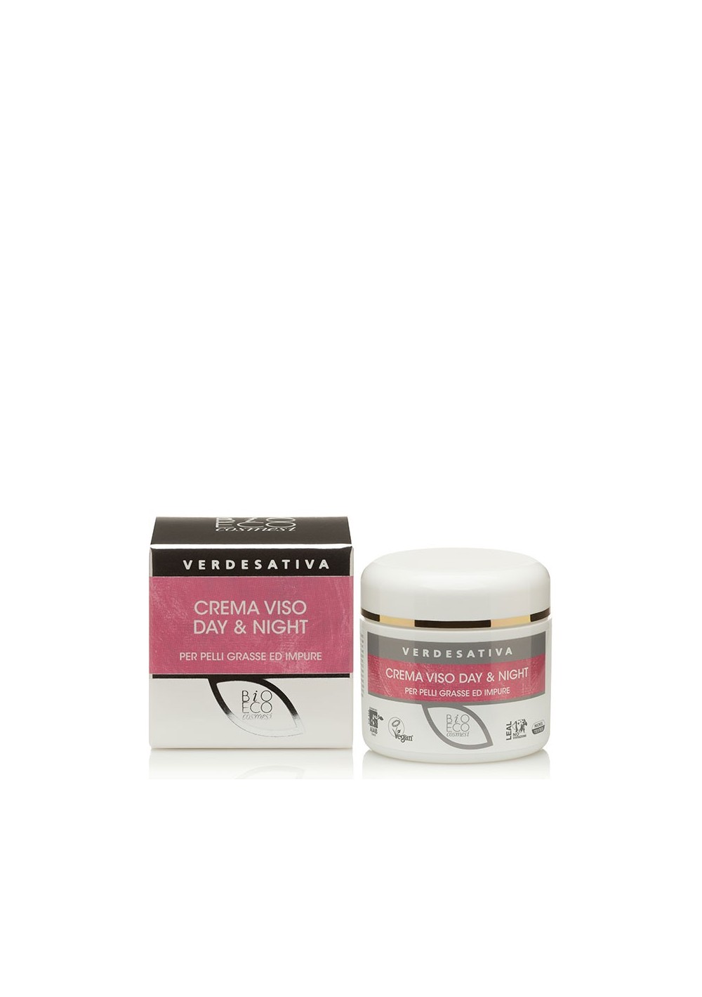 Crema Viso Day & Night Bioattiva ml 50 - Verdesativa Linea Viso e Bio Cosmesi