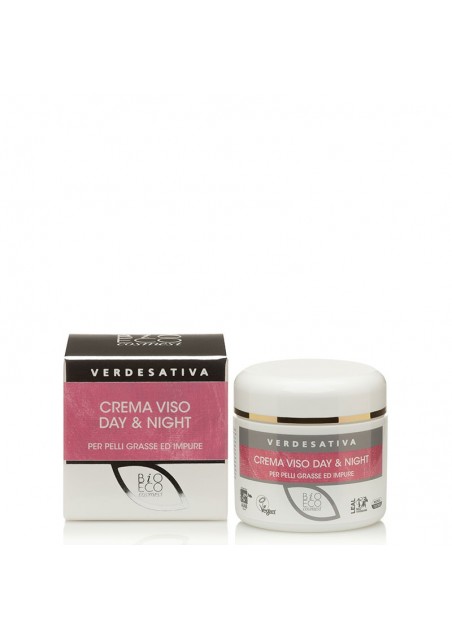 Crema Viso Day & Night Bioattiva ml 50 - Verdesativa Linea Viso e Bio Cosmesi