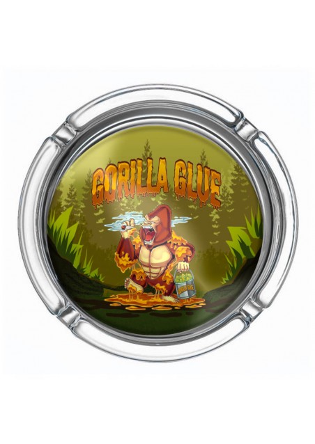 Glass Ashtray, Gorilla Glue - Large, 10x4 cm- Best Buds