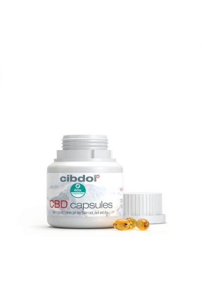 CBD 10% Softgel Capsules, 1000mg CBD - 60 Caps - Cibdol