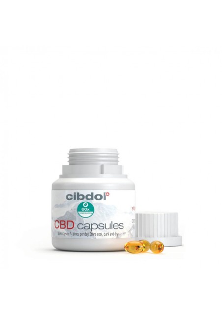 Capsule CBD 10% in Gelatina Morbida, 1000mg di CBD - 60 Capsule - Cibdol