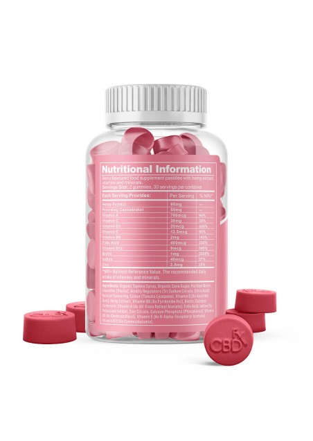 Integratore Multivitamenico per Donne - 1500mg di CBD - Vegano, 240g - CBDfx