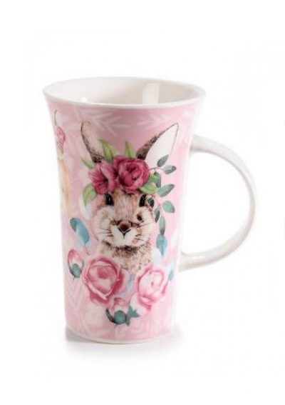 Tazza Grande Coniglio Bunny Rosa - cm 10 x 15 - Design 360°