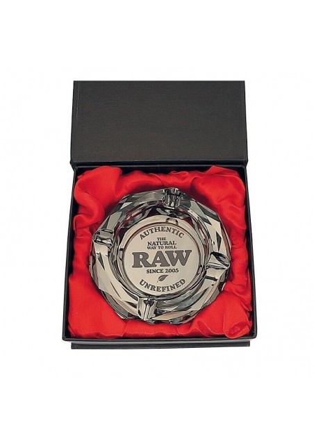 RAW The Dark Side - Glass Ashtray, Heavy, Elegant with Giftbox - RAW