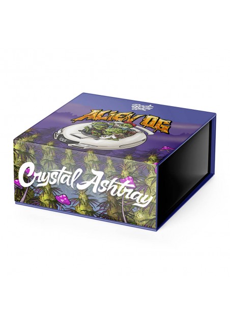 Glass Ashtray - Alien OG, Heavy, Elegant with Giftbox - Best Buds