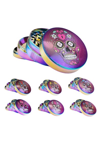 Metal Grinder - Mexican Skulls Psycho - 4 pieces - 52mm