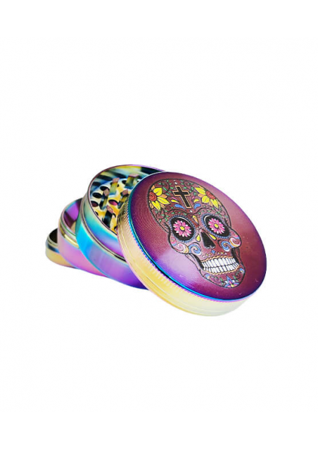 Metal Grinder - Mexican Skulls Psycho - 4 pieces - 52mm