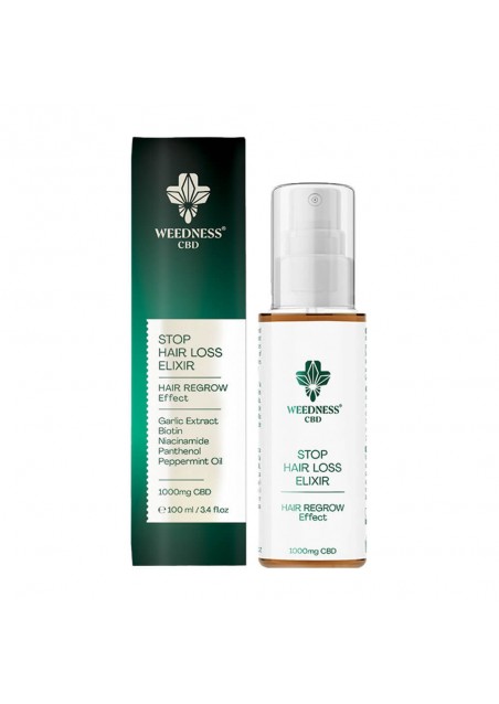 CBD Elixir Stop alla Perdita di Capelli - 1000mg, CBD 100ml - Weedness