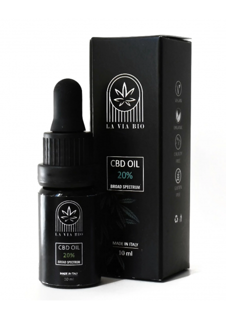 Olio Di Canapa Aromatico Al CBD 20% - 10 Ml - CBWEED - Puro, Senza Conservanti, Estratto Da Piante Europee