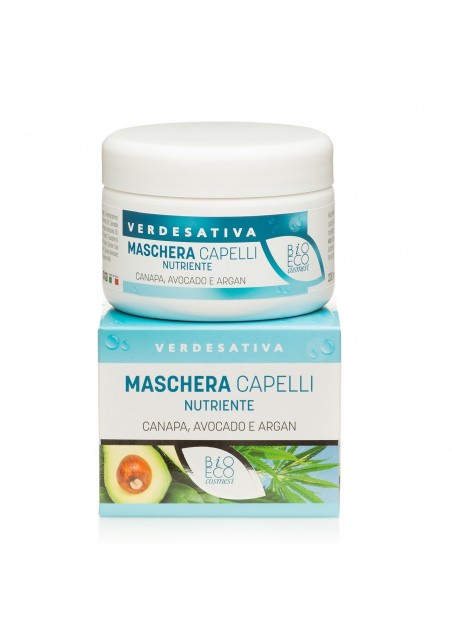 Maschera capelli nutriente – Canapa, Avocado e Argan ml 200 Home