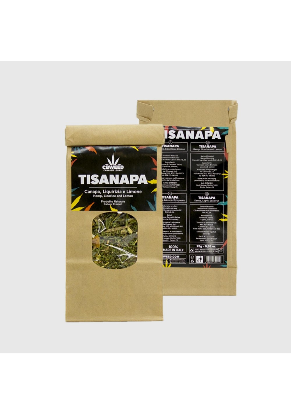 Tisanapa – Liquirizia e Limone - gr.25 Thè e Tisane CBD