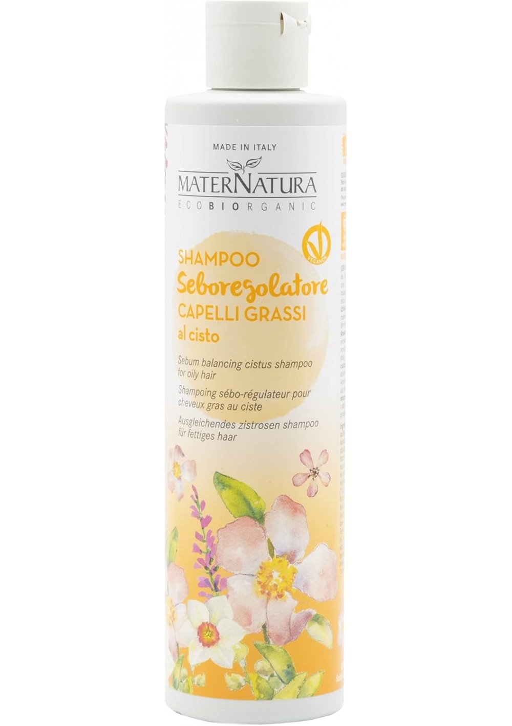 Maternatura Shampoo Capelli Grassi Al Cisto - Shampoo, 250 mL - Maternatura