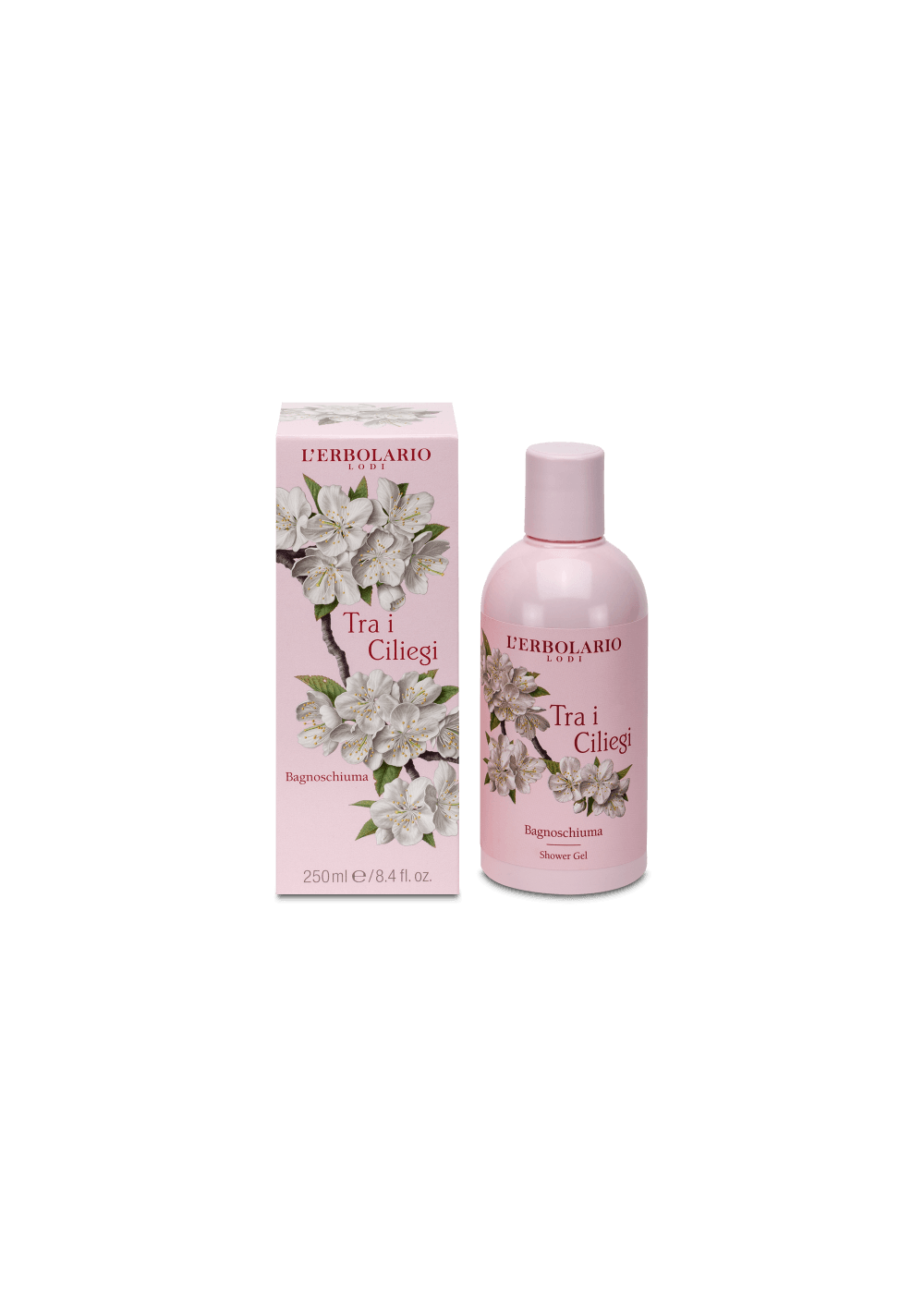 L'Erbolario Tra i Ciliegi Bagnoschiuma - Bagnoschiuma, 250 mL - L'Erbolario
