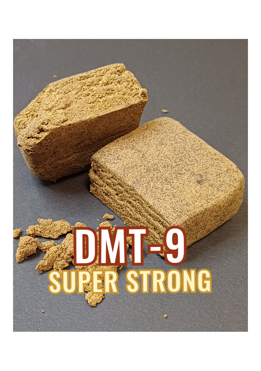 DMT-9 Hash, Cream Caramel DMT9 - Extra Strong, Semi-Dry, Asciutto, Spumoso, Compatto - Hashish Estratto Naturalmente