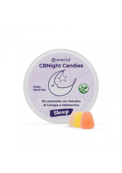CBNight Gummies 30 pcs, 150 mg CBD, 4.5 mg Melatonin, 60 g - Enecta