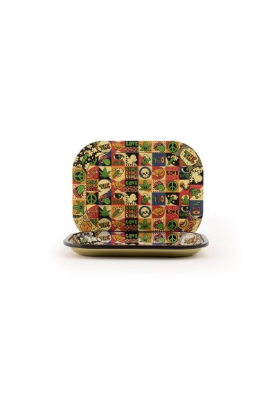 Euphoria Small Packing Tray Set With Magnetic Cover Groovy - 18×14 cm - Euphoria